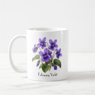 Veilchenblüten im Februar Kaffeetasse