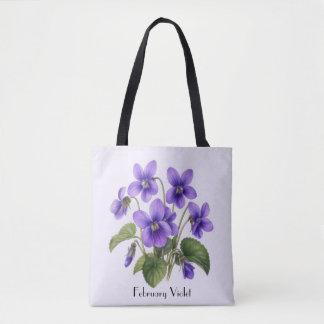 Veilchenblüten im Februar Tasche