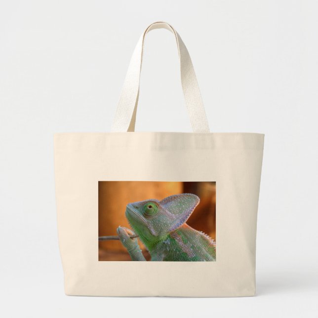 Veiled Chameleon Jumbo Stoffbeutel (Vorne)
