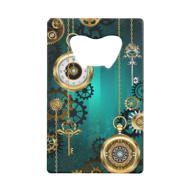 Veille bijoux Steampunk sur un Arrière - plan vert (Devant)
