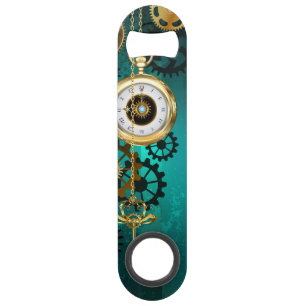 Veille bijoux Steampunk sur un Arrière - plan vert