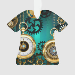 Veille bijoux Steampunk sur un Arrière - plan vert