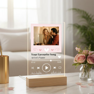 Veilleuse LED Romantique Code de Chanson Personnal