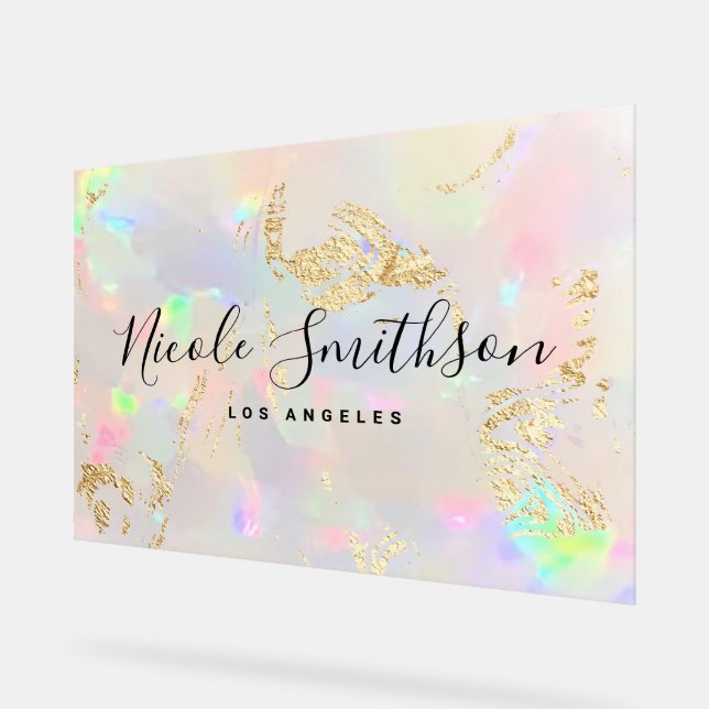 veines de faux feuillard arrière - plan opal (Angle)