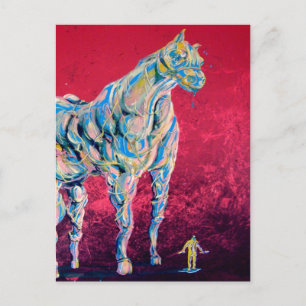 Veiny Horse Postcard Postkarte