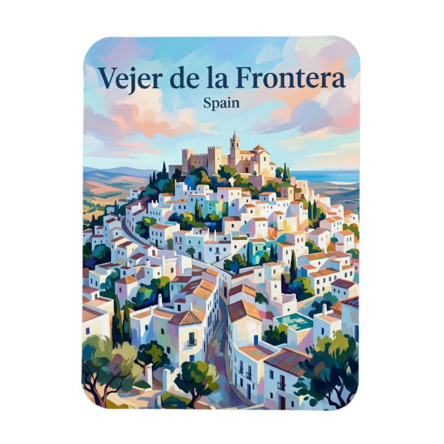 Vejer de la Frontera Spanien Magnet (Vertikal)