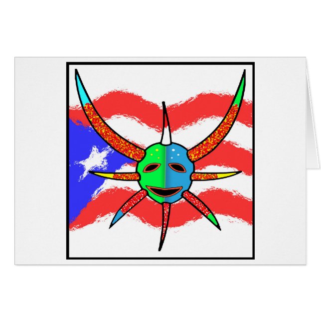 vejigante Maske (Vorderseite (Horizontal))