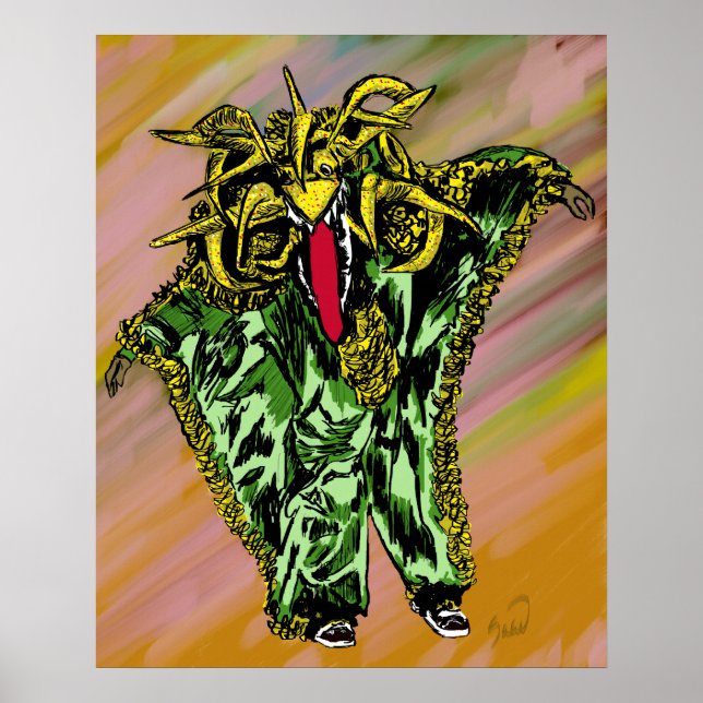 Vejigante Verde Poster (Vorne)