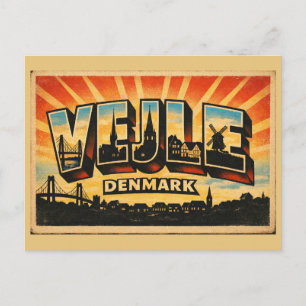 Vejle Dänemark Brücke Postkarte