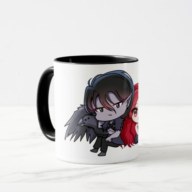 Vekele et Sarah Chibi Mug (Devant gauche)