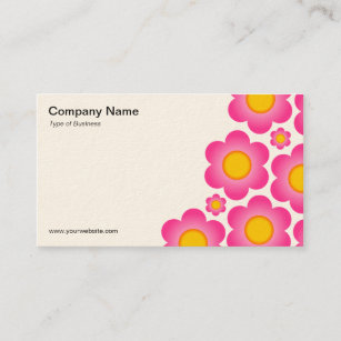 Vektor Blume II - (Creme Card) Visitenkarte