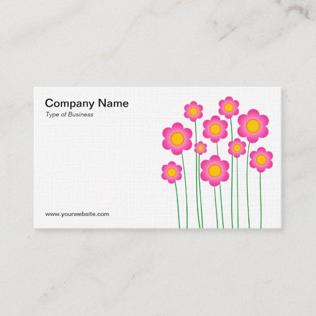 Vektor Blume III - (Wäsche) Visitenkarte (Vorderseite)