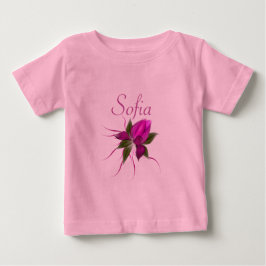 Vektor-Blume Personalisiert Baby T-shirt