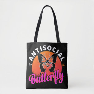 Vektor-Darstellung der antisozialen Schmetterlings Tasche