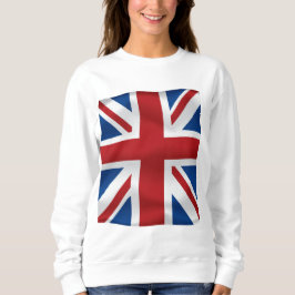 Vektor, der britische Staatsflagge wellenartig Sweatshirt