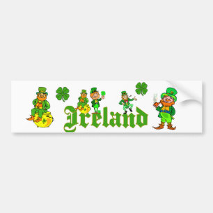 Vektor - Kobold-Klee Irland Autoaufkleber