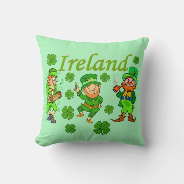 Vektor - Kobold-Klee Irland Kissen (Vorderseite)
