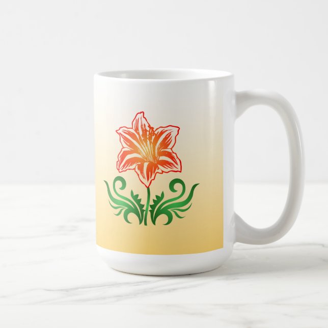 VektorBlume: Kaffeetasse (Rechts)