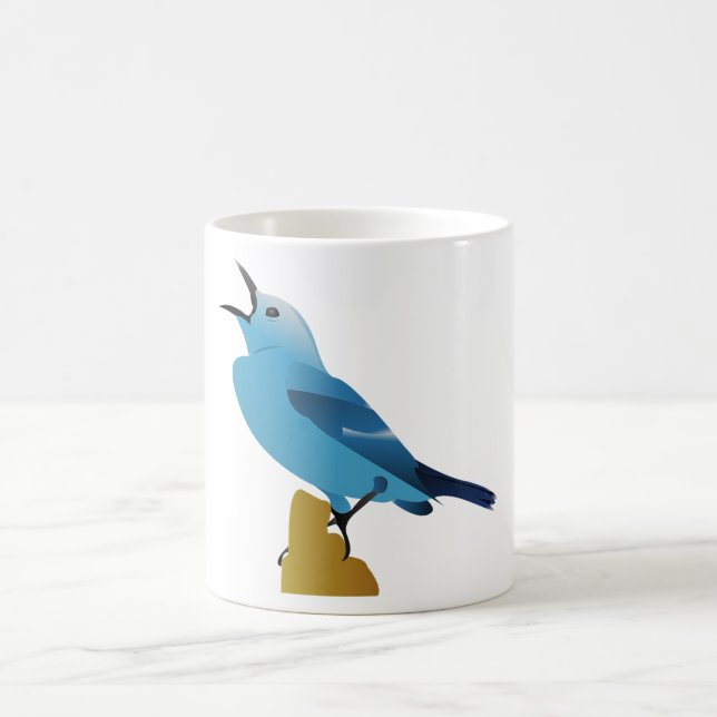 Vektordesign Vogel Kaffeetasse (Mittel)
