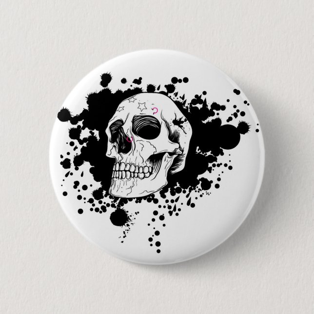 Vektoremo Schädel Button (Vorderseite)