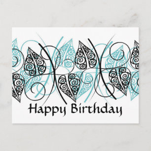 Vektoren - Happy Birthday - Maßgeschneidert Postkarte