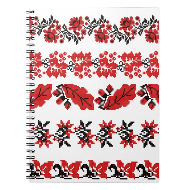 Vektoren ukrainisches Schema Muster Kit Notizblock (Vorderseite)