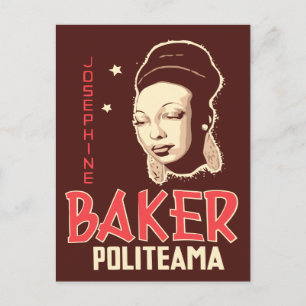 Vektorgrafik Josephine Baker im Politeama Postkarte