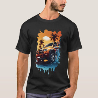 Vektorillustration Auto Wallpaper-Design Freund er T-Shirt