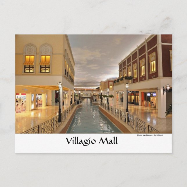 Velagio_skylight, Velagio Skylight, Villagio Ma... Postkarte (Vorderseite)