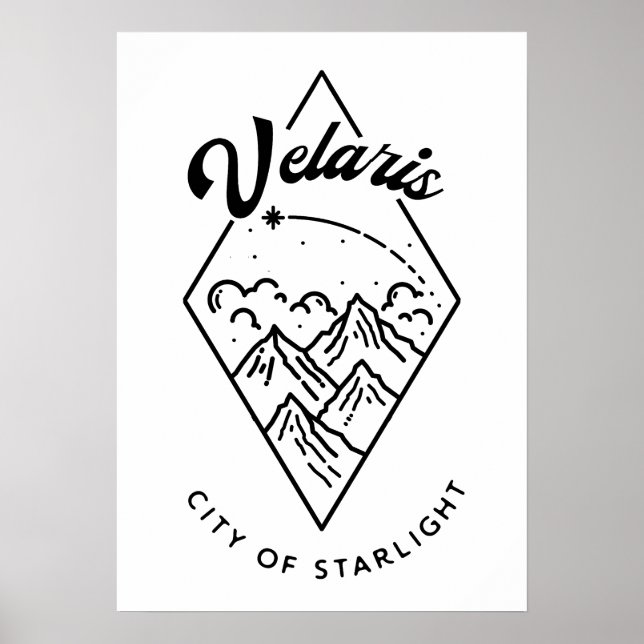 Velaris ACOTAR Inspiriert  Poster (Vorne)
