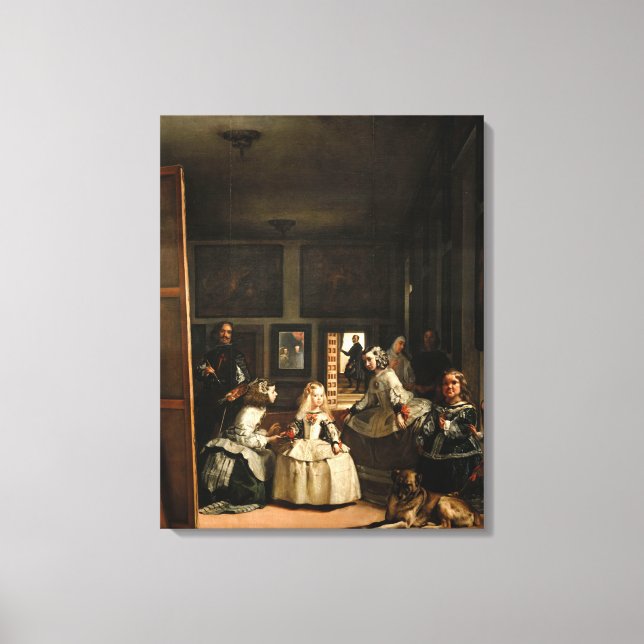 VELAZQUEZ - Las Meninas 1656 Leinwanddruck (Vorderseite)