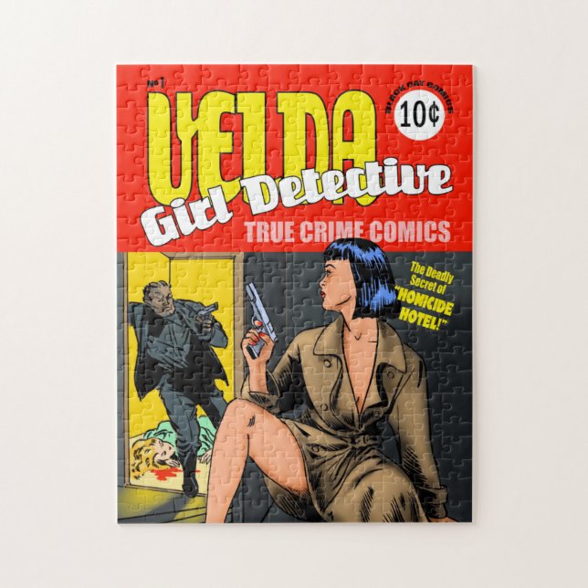 Velda : Fille détective puzzle de couverture vinta (Vertical)