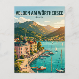 Velden am Wörthersee Österreich Postkarte