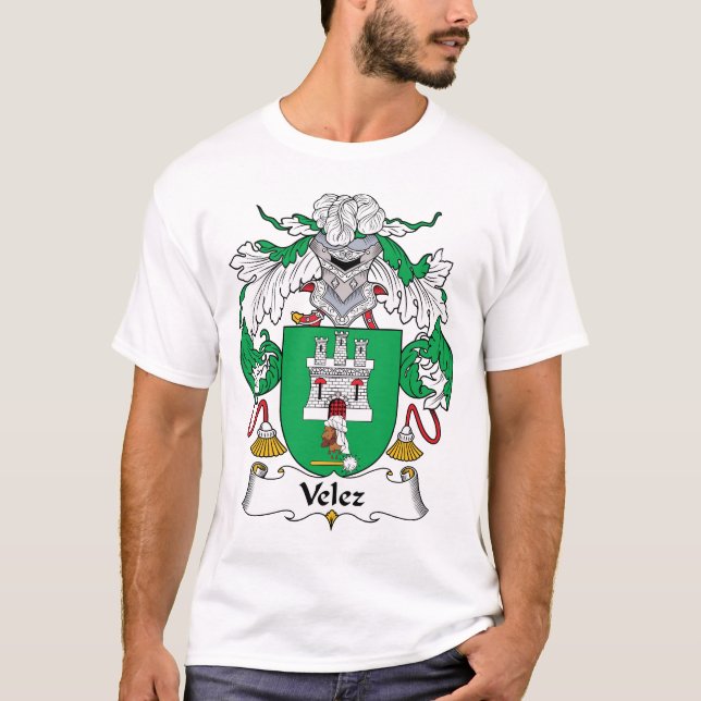 Velez Familienwappen T-Shirt (Vorderseite)