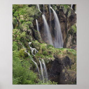 Veliki Slap (Wasserfall) Plitvice Lakes National Poster