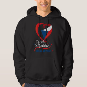 Velke Mezirici Tschechien Herzenflagge Hoodie