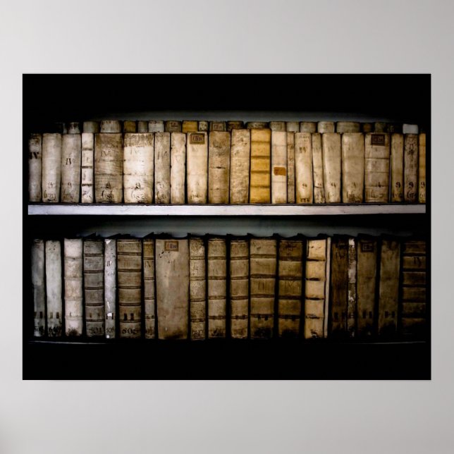 Vellum Book Bindings Poster aus dem 17. Jahrhunder (Vorne)