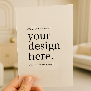 Vellum Einladung zum Design Upload 5" x 7"