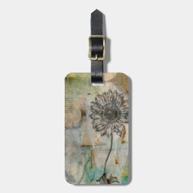 Vellum floral I Gepäckanhänger (Vorderseite vertikal)