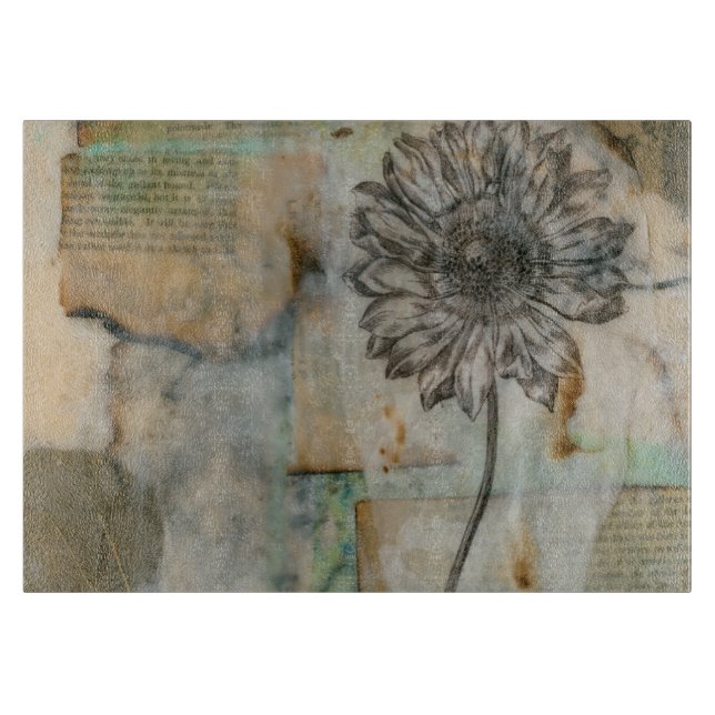 Vellum floral I Schneidebrett (Vorderseite)