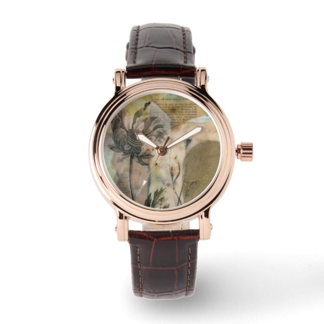 Vellum floral II Armbanduhr (Vorderseite)