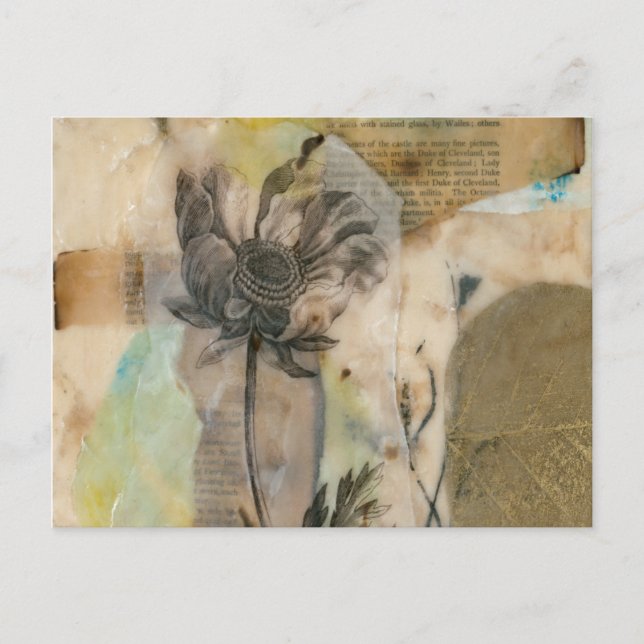 Vellum floral II Postkarte (Vorderseite)