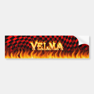 Velma wirkliches Feuer und Autoaufkleber
