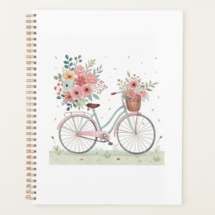 Vélo avec des fleurs