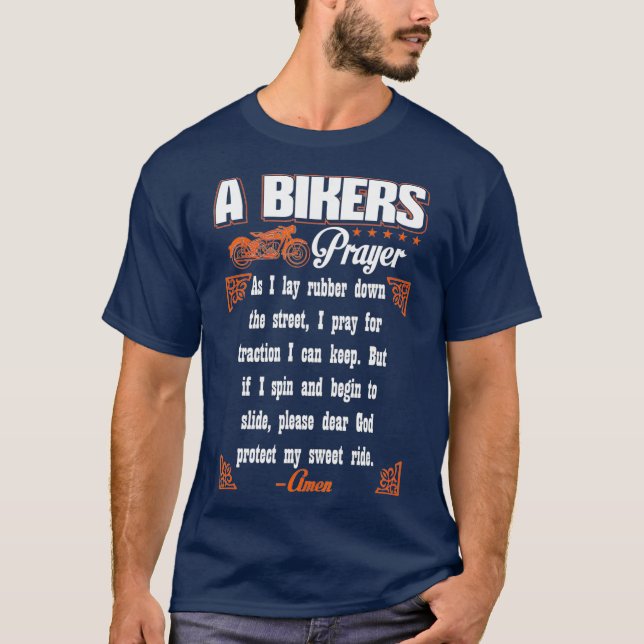 Vélo - Bikers Prayer Biker T-Shirt (Devant)