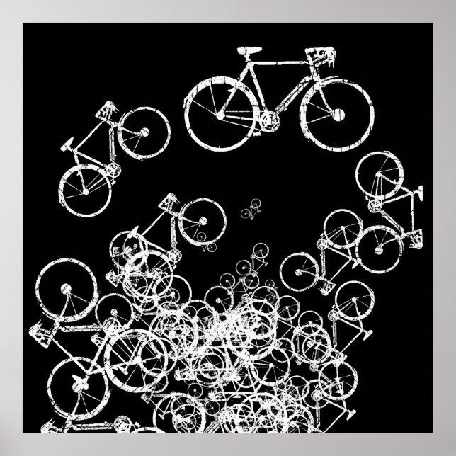 vélo blanc décoration cool (Devant)