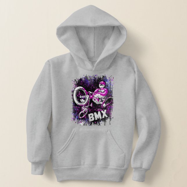 Vélo Bmx Rétro - Sweat - shirt à capuche Bmx Trick (Poser)
