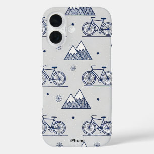 Vélo d'hiver Mountain iPhone 16 Coque