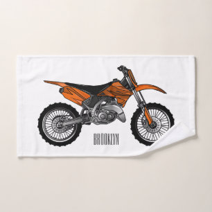 Vélo droit hors route moto / motocross dessin anim