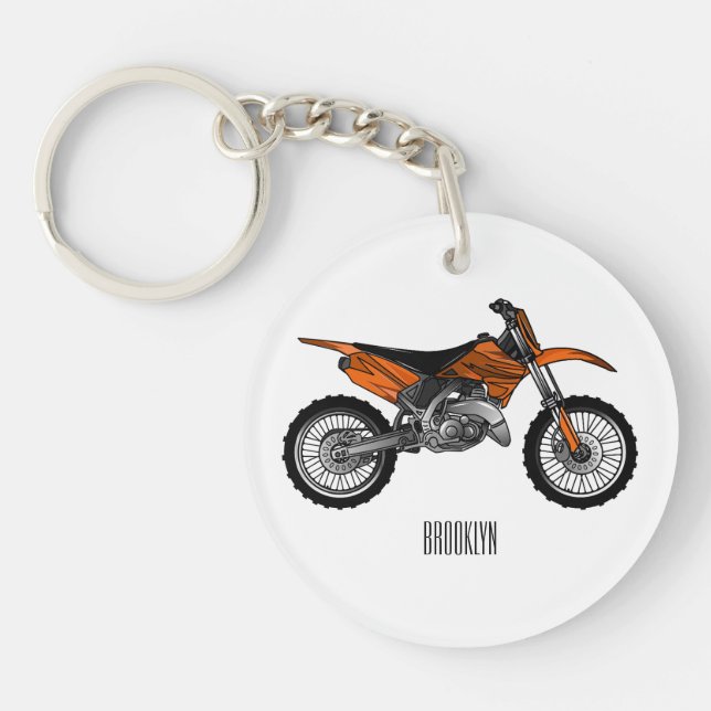 Vélo droit hors route moto / motocross dessin anim (Devant)